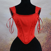 Corset pour femmes Bustier Overbust Lace up Désossé Vintage Corsage Stage Costume Slimm Waist Tummy Control Outwear for Dress