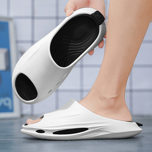 Men's Summer EVA Slippers White Non Slip Outdoor Indoor Wearable Sandals For Youth Injection Sole Design - Product Image 3