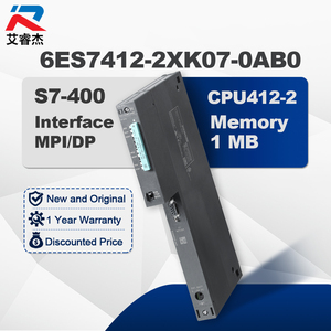 ยี่ห้อใหม่ 6ES7412-2XK07-0AB0 SIMATIC S7-400 CPU412-2 หน่วยประมวลผลกลาง หน่วยความจำ 1MB 6ES74122XK070AB0 คอนโทรลเลอร์ PLC - Product Image 1
