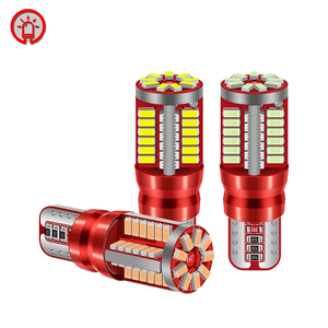 Ampoule LED T10 W5W 192 Canbus 3014 57SMD sans erreur 12V universelle pour feux de positionnement/feux de stationnement de voiture, blanc/rouge - Product Image 1