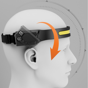 CITICITY Rechargeable <b>LED</b> Headlamp <b>with</b> Beam <b>Motion</b> <b>Sensor</b> IP44 Waterproof Adjustable Head USB-C Charging for Camping & Hiking - Product Image 3