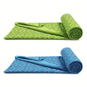 Tapete de Yoga Antideslizante con Puntos de Agarre de Microfibra, Super Absorbente, de Secado Rápido, Toalla de Ejercicio para Fitness y Pilates - Product Image 5