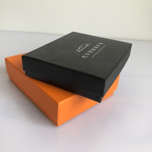 luxury hard paper jewelry box Logo Printed Matt Black gift paper box Custom Kraft paper box with lid