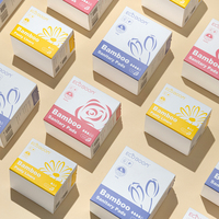 OEM ODM-Protector de fugas biológico para niña, almohadilla menstrual sin cloro de bambú, toalla sanitaria orgánica seca, bragas biodegradables