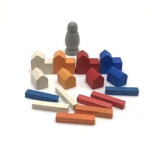 Piezas <span class=keywords><strong>de</strong></span> juego <span class=keywords><strong>de</strong></span> mesa <span class=keywords><strong>de</strong></span> carretera <span class=keywords><strong>de</strong></span> <span class=keywords><strong>Casa</strong></span> <span class=keywords><strong>de</strong></span> iglesia <span class=keywords><strong>de</strong></span> madera personalizadas, fichas, peones, colores mezclados - Product Image 1