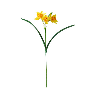 Bouquet de narcisses artificiels 30cm-100cm en plastique pour la décoration de la maison - Product Image 5