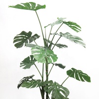 Arbre Monstera artificiel réaliste de 160 cm, grande plante Monstera artificielle au toucher réel, verdure artificielle d'intérieur pour café, restaurant, hôtel