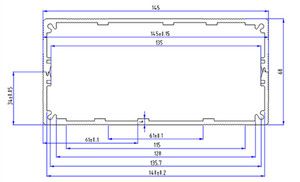 Ngoài Trời Không Thấm Nước Hộp Điều Khiển Hợp Kim Nhôm 86 Chuyển Bìa Kim Loại Bảo Vệ Cho Sử Dụng Ngoài Trời - Product Image 2