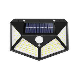 Lámpara Solar LED para Jardín Exterior, IP65 Impermeable, Sensor de Movimiento, Sensor de Cuerpo Humano, Montaje en Pared, Control Remoto DC - Product Image 1