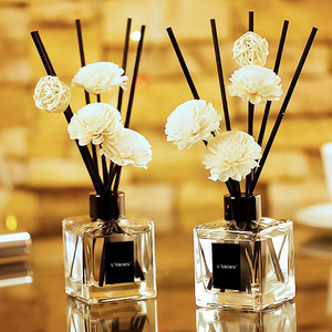 Thanh lịch đơn giản đáp ứng Hương thơm: Kính khuếch tán sậy với gậy Đen-Tăng cường không gian sống hiện đại của bạn với hương thơm tự nhiên - Product Image 1