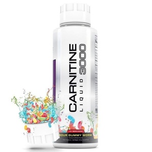 AURA Liquid Carnitine 3000 <b>Sour</b> Gummy Worm 31 Servings Oral Liquid Energy Supplement for Adults - Product Image 2