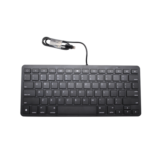 2023 Newest Lighting Wired Keyboard for iPad and IPhone, 78Keys Wired Keyboard with Lighting Interface for Office and Students