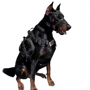 <span class=keywords><strong>Bozal</strong></span> Táctico de Nailon a Prueba de Explosiones para Perros Grandes - Uso para Entrenamiento con Correa - Product Image 1
