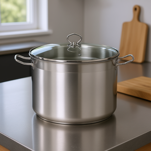 Casserole multi-usages KARL KRGER Maxi 20 L en acier inoxydable avec couvercle en verre - Product Image 3