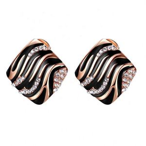 Boucles d'oreilles tendance pour femmes, ailes, acier inoxydable, argent S925 plaqué or, zircon, bijoux de luxe haut de gamme, cadeau - Product Image 6