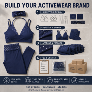 Top Deportivo de <span class=keywords><strong>Yoga</strong></span> de Alta Calidad <span class=keywords><strong>para</strong></span> Mujer, Elástico, de Secado Rápido, Tejido Suave y Reciclable, 2 en 1, con Diseño de Puntos Blancos, Logotipo Personalizado - Product Image 5