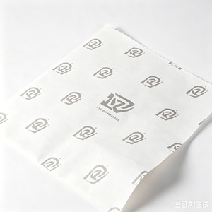 Personalised Branded Eco-Friendly Wax Coated Roll <b>Wrapping</b> <b>Paper</b> for Clothing Gift Packaging with Custom Logo Printing - Product Image 4