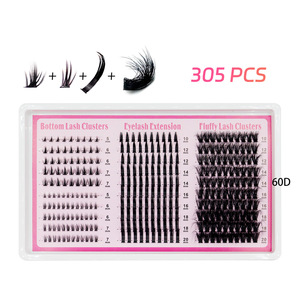 Pestañas Postizas Segmentadas 80D100D200D, 5-20mm, Negro Mate, Alta Calidad, para Injerto DIY, Pestañas Superiores e Inferiores - Product Image 6
