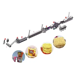 Square/Round Shape Fried Instant Fast Noodle Processing Line Automatic Noodle Making Machine