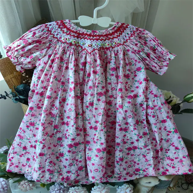 Conjuntos de ropa para niños de 1 a 5 años, bragas de vestido, boutique de algodón floral, 2 uds.