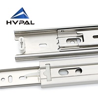 Glissière de tiroir HVPAL 10-28 pouces 45 mm en acier inoxydable SS304, extension complète pour table, charge lourde, meuble, armoire, industriel, boîte à outils