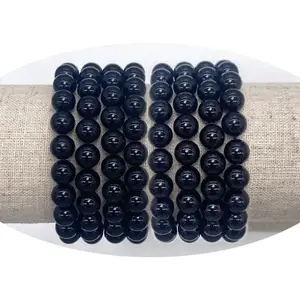 6 мм 8 мм 10 мм черный Агат оптовая продажа итальянский Шарм на заказ модные ювелирные изделия модный спортивный силиконовый браслет