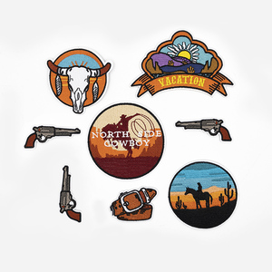 Thêu vá của mô hình cao bồi hoạt hình của phong cách phương Tây, phụ kiện quần áo thêu máy tính, vá cho Vá lỗ - Product Image 4