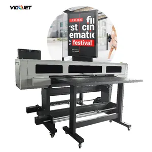 Vigojet printer UV hybrid 1.8M OEM printer cetak lukisan dekoratif mural printer UV LED datar