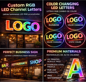 Custom Business Signs RGB LED Light <strong>Letters</strong> Color &amp; Changing LED <strong>Letters</strong> Custom RGB Light <strong>Letters</strong> - Product Image 5