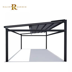All Season Easily Assembled Waterproof PVC Roof Aluminum Pergola Custom Sunshade Rainproof <strong>Porch</strong> Patio Retractable Cover <strong>Canopy</strong> - Product Image 5