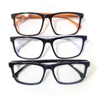 Montures de lunettes en acétate à monture complète de forme carrée, personnalisables avec logo, livraison rapide pour hommes - Collection 2026 en gros