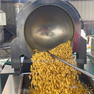 Máquina para hacer palomitas <span class=keywords><strong>Gourmet</strong></span> de caramelo chino a Gas comercial eléctrica grande Industrial completamente automática para lista de precios de palomitas de maíz - Product Image 1