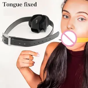 In Silicone morbido Gag Ball giocattoli sessuali a bocca aperta Gag <span class=keywords><strong>BDSM</strong></span> Bondage Bondage palla donna coppie di giochi per adulti sesso accessori erotici imbracatura - Product Image 1