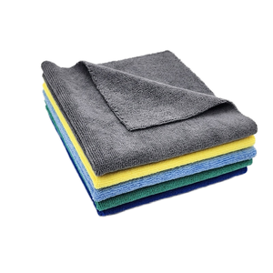 Asciugamano <span class=keywords><strong>in</strong></span> cristallo cerato senza bordi <span class=keywords><strong>in</strong></span> microfibra grigio giallo chiaro per autolavaggio e pulizia della cucina - Product Image 1