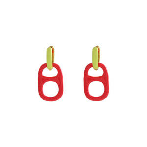 Povas Tiri Orelringojn Can Pull Tab orecchini smaltati placcati oro rame orecchini a cerchio piccoli smontabili gratuiti per le donne - Product Image 5