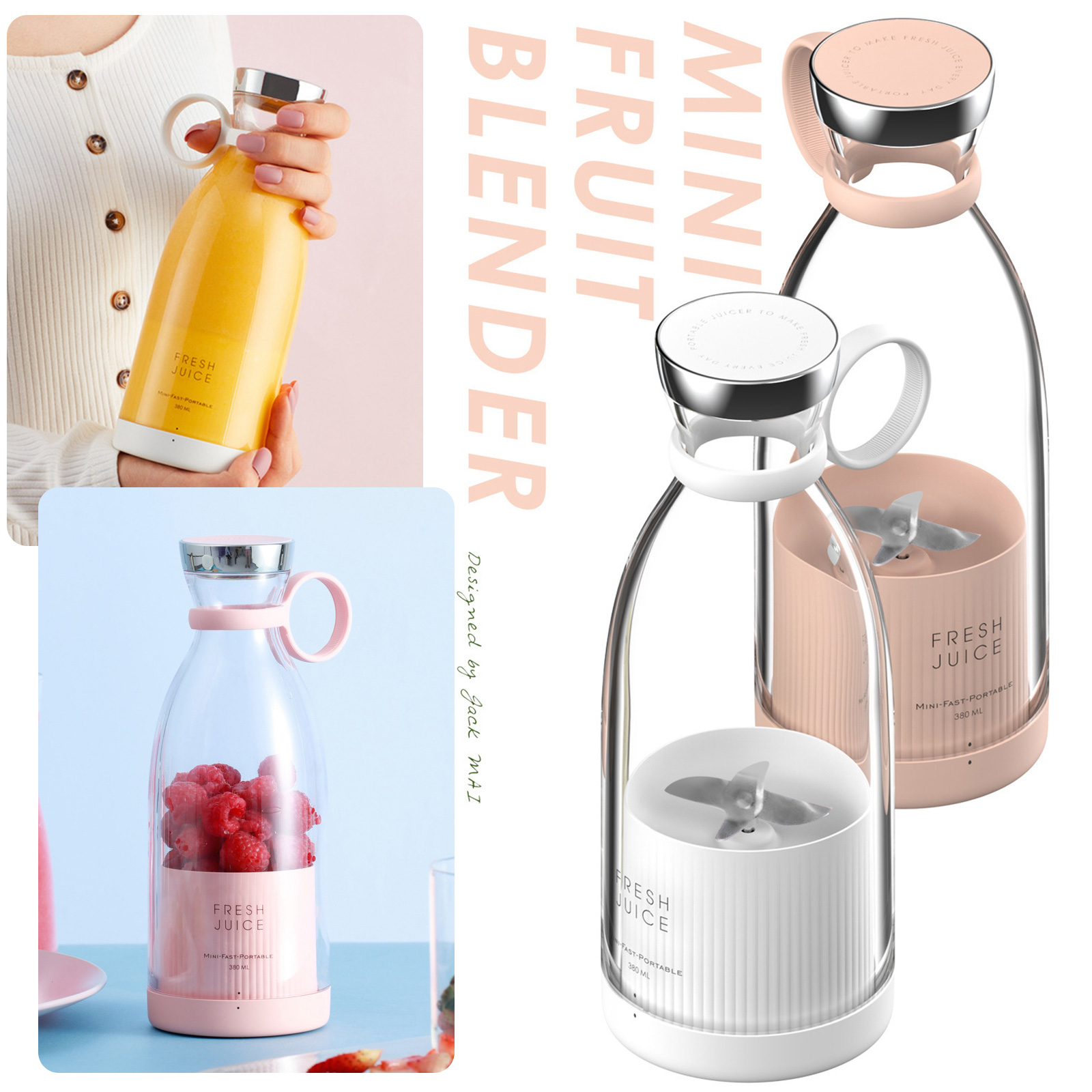 350ml Wireless Charging Electric Rechargeable Portable Juicer