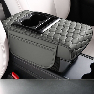 Coussin d'Accoudoir de <span class=keywords><strong>Voiture</strong></span> En Gros sur Console Centrale avec Sac de Rangement, Repose-Main en Cuir, Support et Boîte à Mouchoirs - Product Image 6
