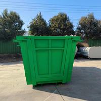 Bacs à déchets en acier de style australien 9M Marrel avec porte pour la collecte des déchets de construction