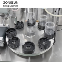 ZONESUN ZS-RSV4 automatique 4 couleurs Servo Rotor pompe crèmes cosmétiques beurre corporel fouetté tourbillon rayure pâte Machine de remplissage
