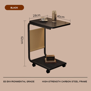 Most Popular Nordic and French Style <strong>Black</strong> Small <strong>Side</strong> <strong>Table</strong> Coffee Corner C Shape <strong>Side</strong> <strong>Table</strong> for Living Room - Product Image 2