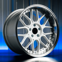 Ruedas de Aleación de Aluminio Forjado 6061-T6 de 2 Piezas para Automóviles de Pasajeros, 5x112 5x114.3 5x120 PCD, 18-24 Pulgadas, 10mm-50mm ET, para Audi BMW 911