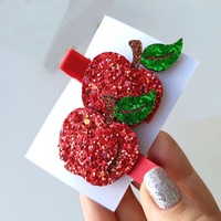 5 buah jepit rambut pesta modis glitter buatan tangan untuk anak-anak desain unicorn bunga hewan lucu untuk anak-anak