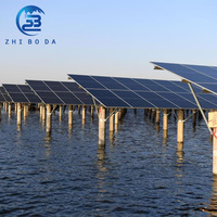 Système de montage solaire à haute durabilité pour la pisciculture photovoltaïque, solution de structure photovoltaïque complémentaire pour les fermes piscicoles en surface d'eau