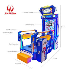 Máquina de Juegos de Salto Operada con Monedas, Juego Interactivo de Movimiento, Máquina de Desafío de Aventura y Ejercicio para Parques de Diversiones - Product Image 3