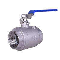 Vanne à boisseau sphérique filetée manuelle en acier inoxydable DN15-DN50 pour systèmes de plomberie industrielle, CVC et eau potable, personnalisable OEM, garantie 1 an