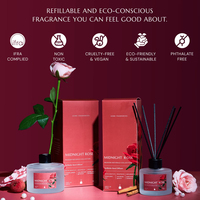 Diffuseur de parfum d'ambiance Luxe Rose Nocturne, conforme à la norme IFRA, non toxique, végétalien, huile parfumée longue durée pour la maison, assainisseur d'air intérieur