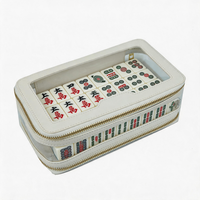Sac de rangement portable de luxe en acrylique transparent pour Mahjong américain Avisocean, écologique, durable, emballage personnalisé, gravure personnalisée