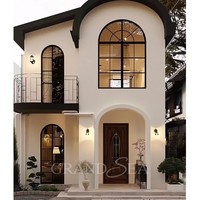 Ventana Abatible de Madera y Aluminio de Alta Calidad con Diseño de Ventana de Casa de Madera, Insonorizada