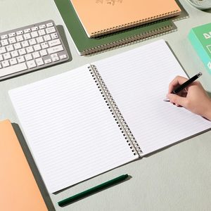 Quaderno regalo A5 a spirale con stampa a caldo oro, di alta qualità, a fogli mobili, design minimalista, originale, per corrigere errori - Product Image 3