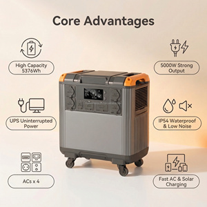 Portable Power Station 5000W 5300Wh 230V Pure Sine Wave With Type C Emergency <b>Backup</b> For Home Use - Product Image 4